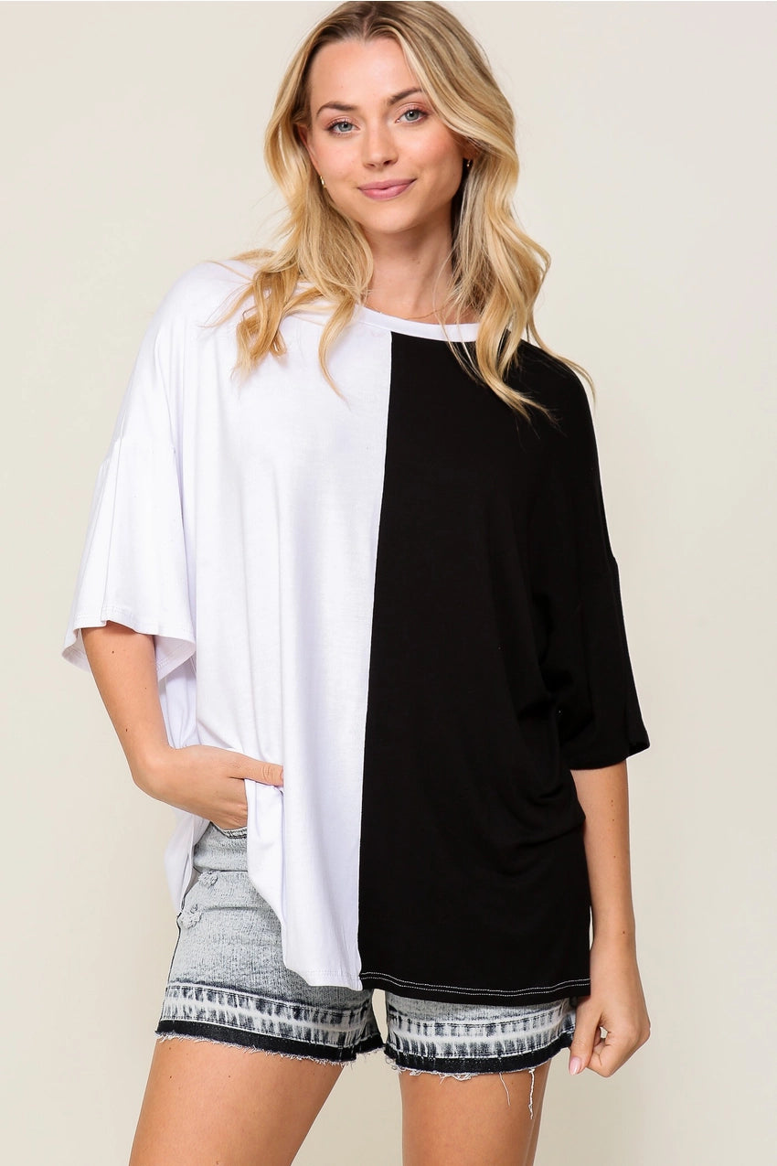 Wildcats Two-Tone Game Day Oversized Tee