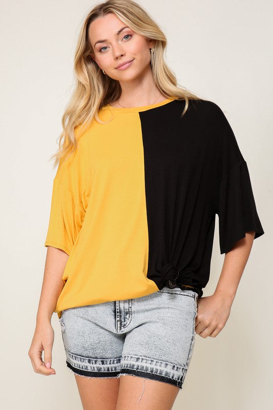 Bears Two-Tone Game Day Oversized Tee