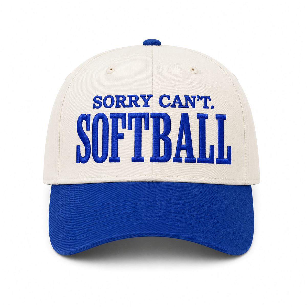 Sorry Can't, SOFTBALL Embroidered Trucker Hat