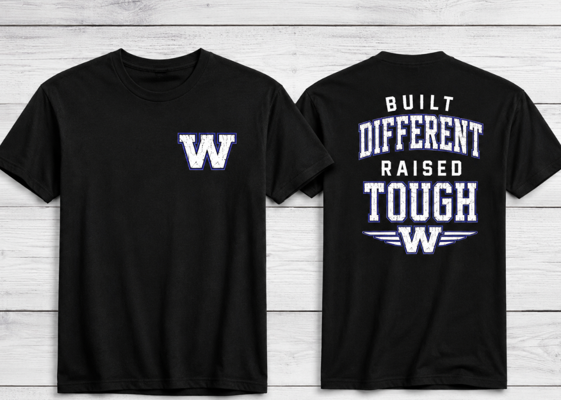 Built Different, Raised Tough Tee