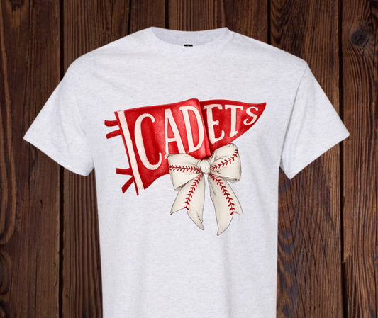 Fort Frye Cadets Baseball Bow Tee