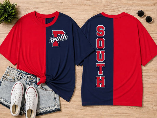 South Two-Tone Game Day Oversized Tee