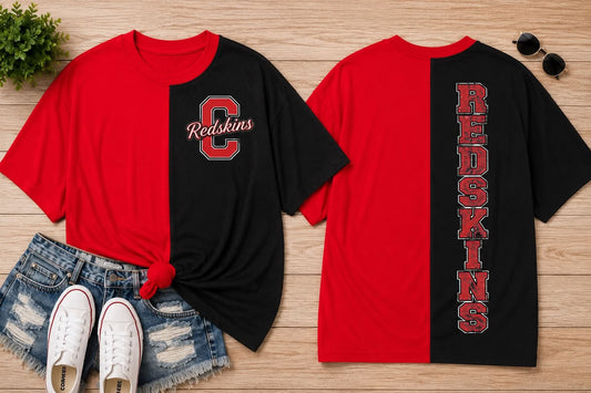 Redskins Two-Tone Game Day Oversized Tee
