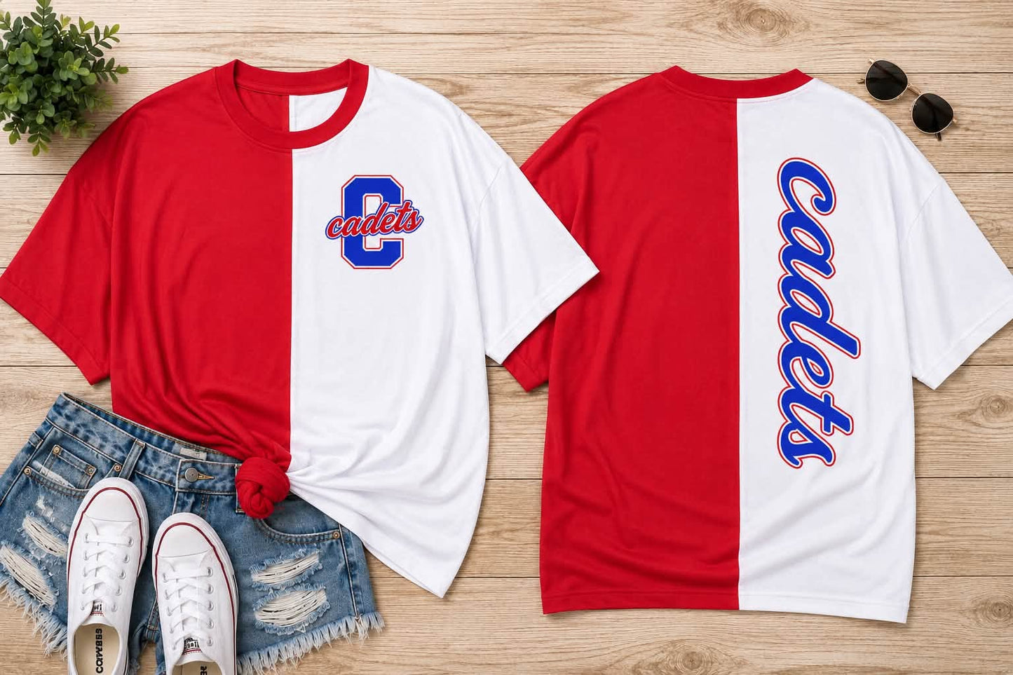 Cadets Two-Tone Game Day Oversized Tee
