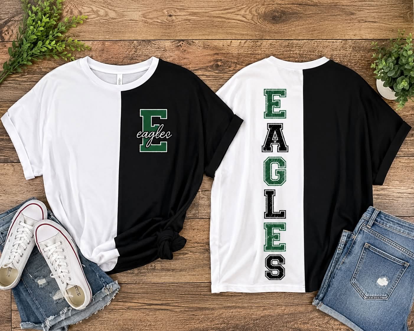 Eastern Eagles Two-Tone Game Day Oversized Tee