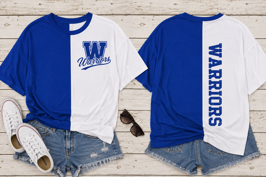 Warriors Two-Tone Game Day Oversized Tee
