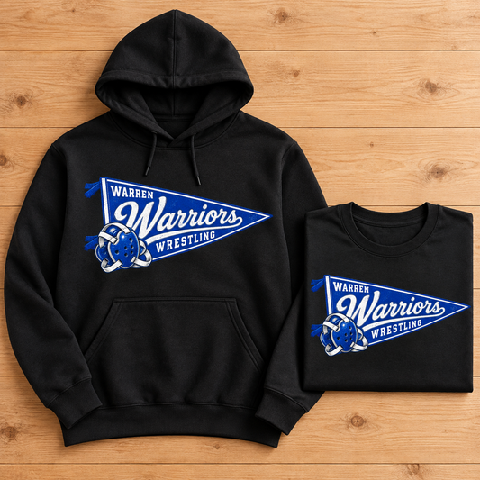 Warren Warriors Wrestling – Vintage Pennant