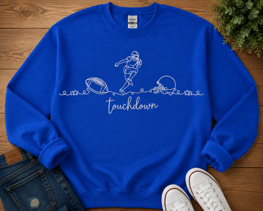 Touchdown Embroidered Crew