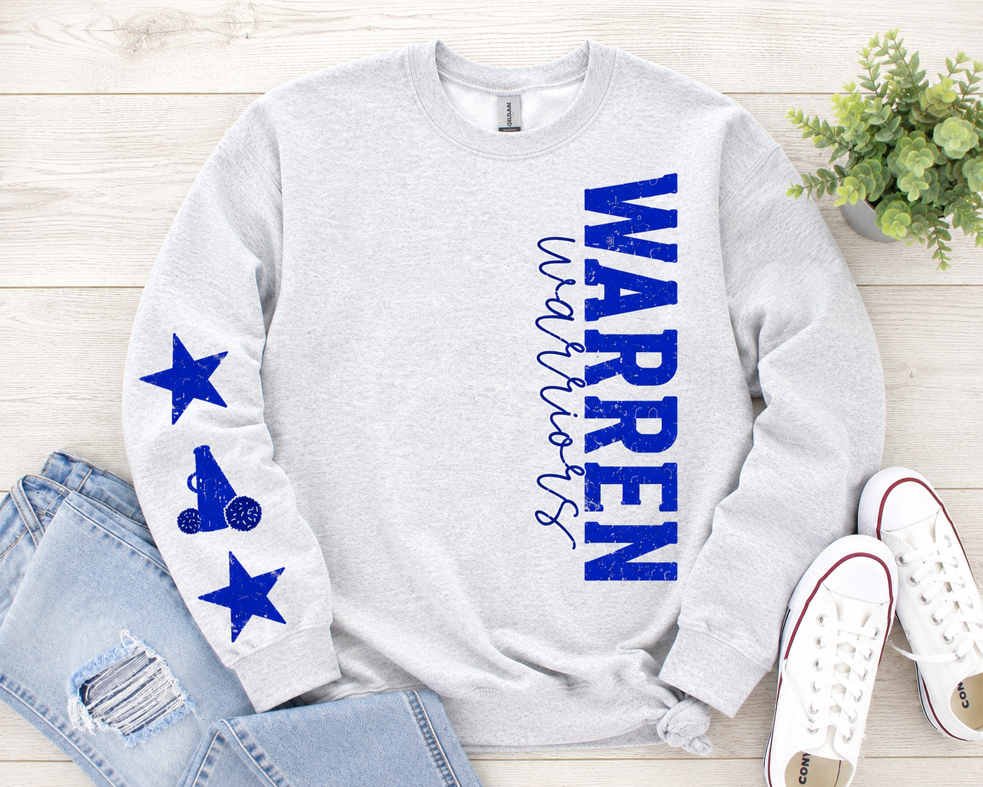 Warriors Cheer Crew - Ash Gray
