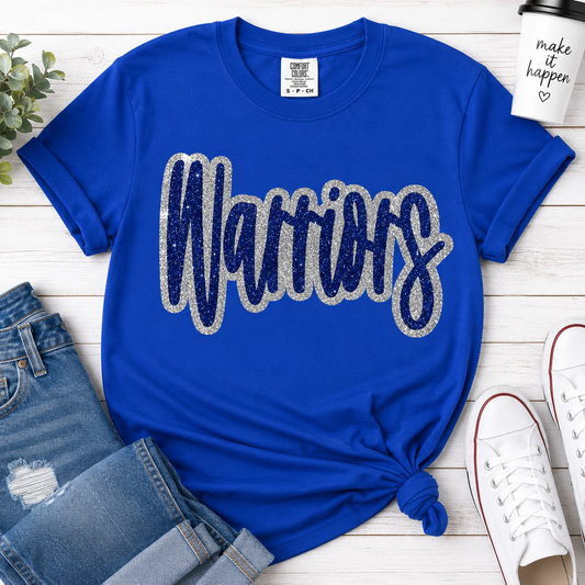 Warriors Glitter Tee