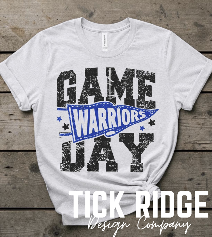 Warriors Game Day Distressed Flag Tee