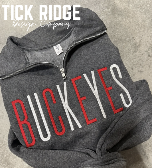 BUCKEYES Embroidered Quarter Zip