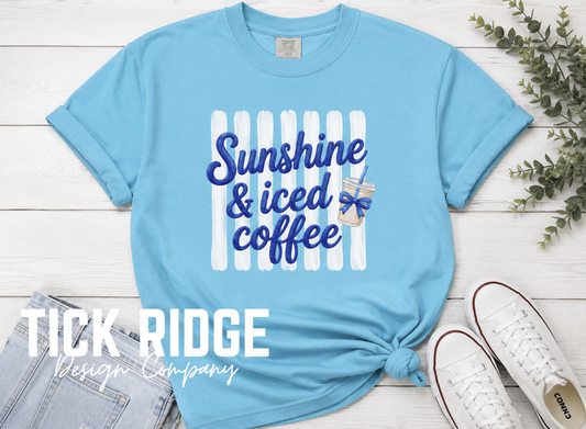 Sunshine & Iced Coffee Comfort Colors Tee