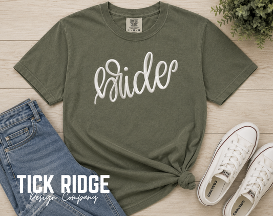 Bride Embroidered Comfort Colors Tee