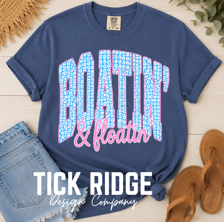 Boatin’ & Floatin’ Comfort Colors Tee