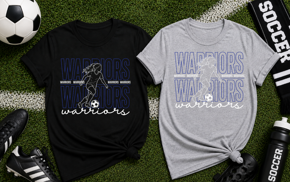 Warriors Girls Soccer Double Decker Logo
