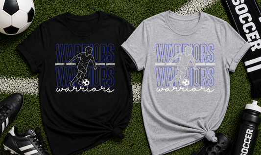 Warriors Boys Soccer Double Decker Logo