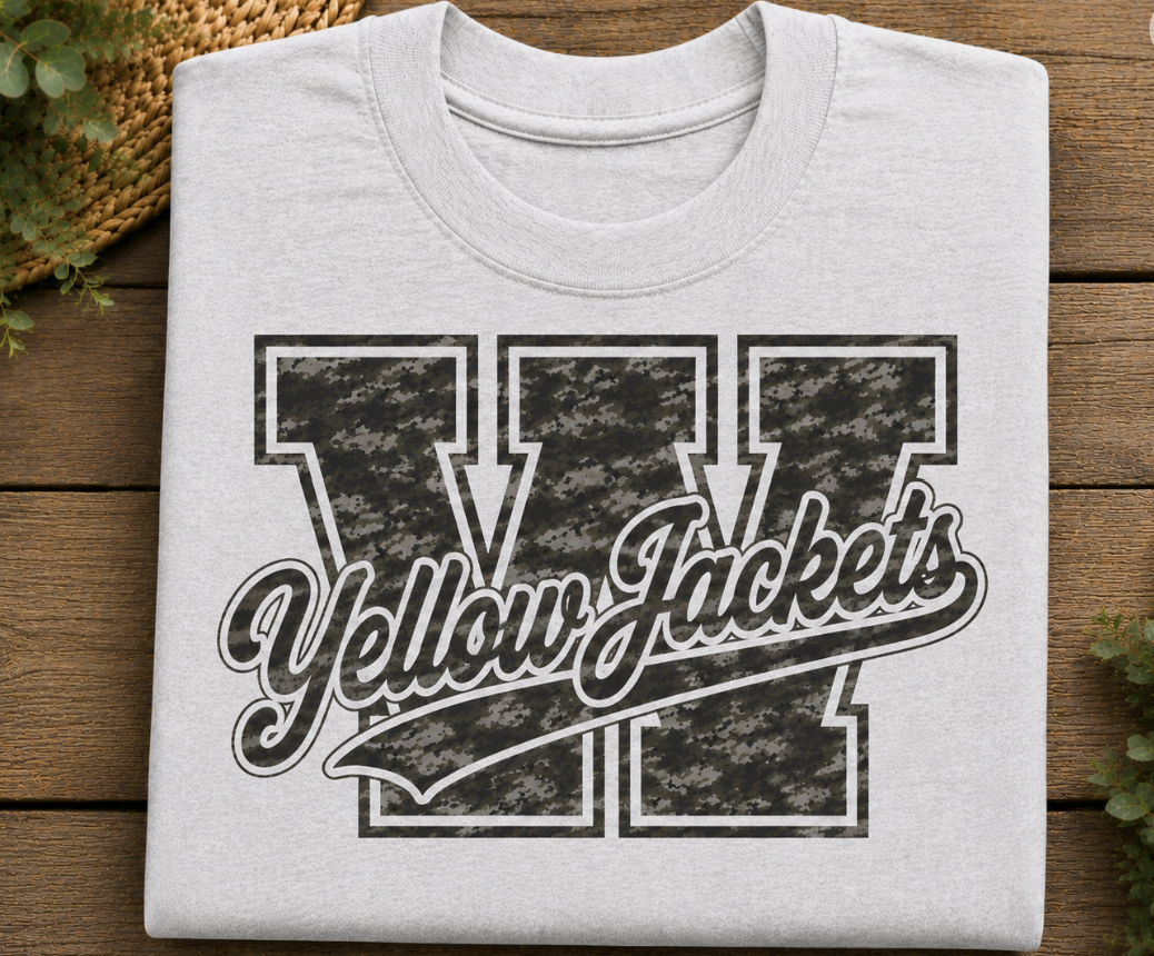 Yellow Jackets Camo Tee