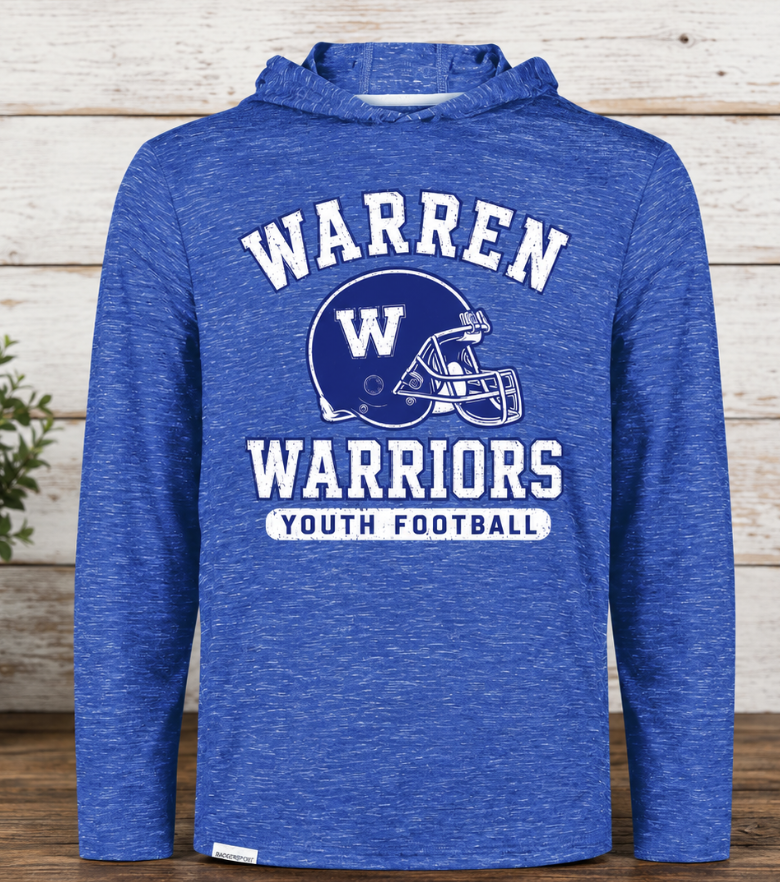 Youth Football Heather Soft Style Hooded Sweatshirt