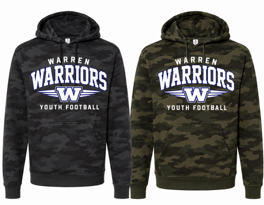 Warriors Youth Football Camo Tee