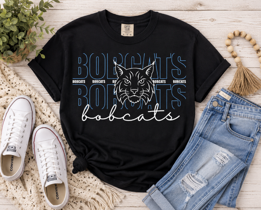 Bobcats Double Stack Spirit Tee