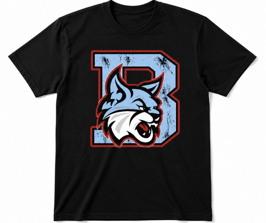 Varsity B Distressed Tee