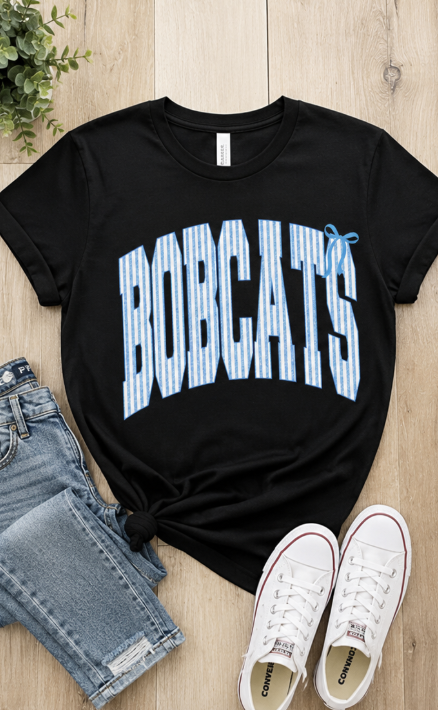 Bobcats Stripped Spirit Tee