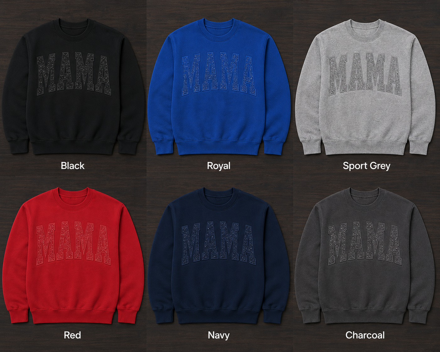 MAMA Embroidered Crew
